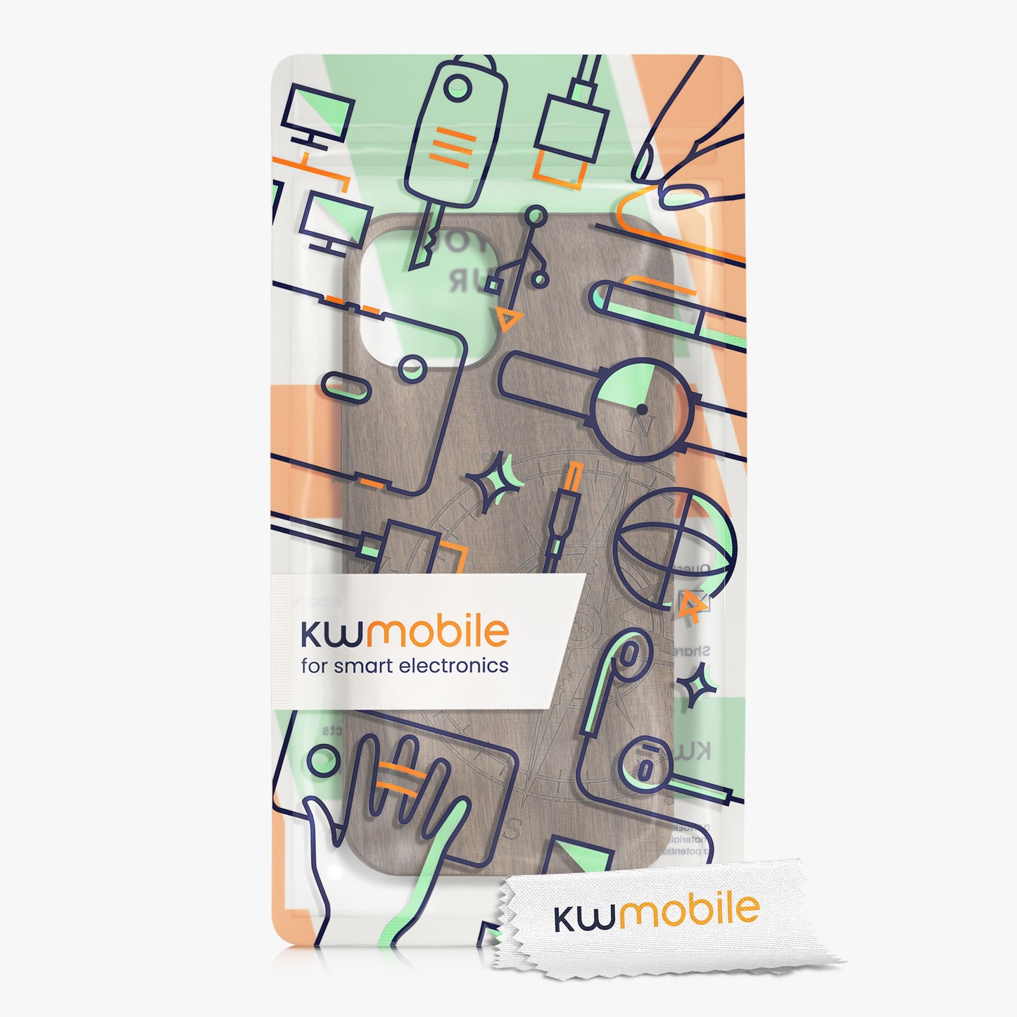 kwmobile Case Compatible with Apple iPhone 13 Phone Cover TPU Case Compass Vintage
