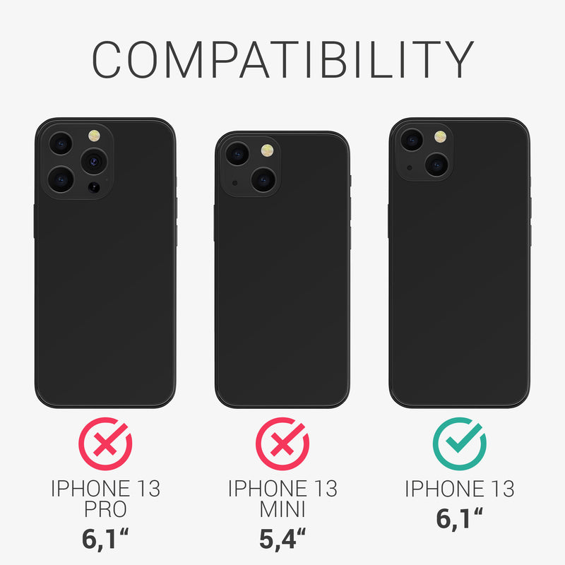 kwmobile Case Compatible with Apple iPhone 13 Phone Cover TPU Case Compass Vintage