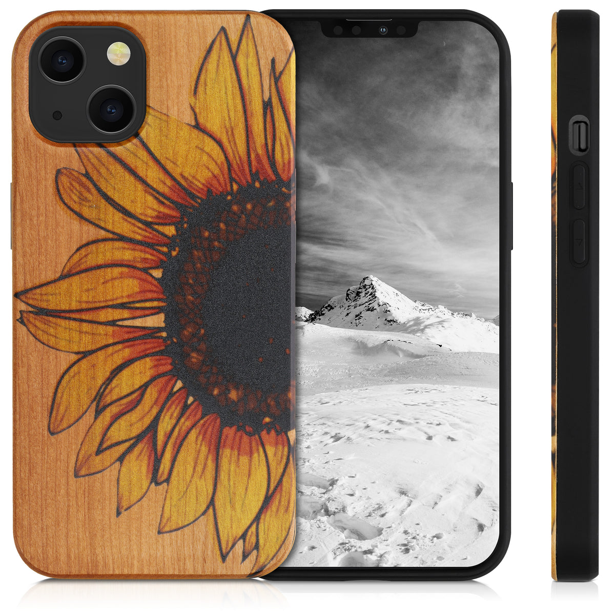 kwmobile Case Compatible with Apple iPhone 13 Phone Cover TPU Case Compass Vintage