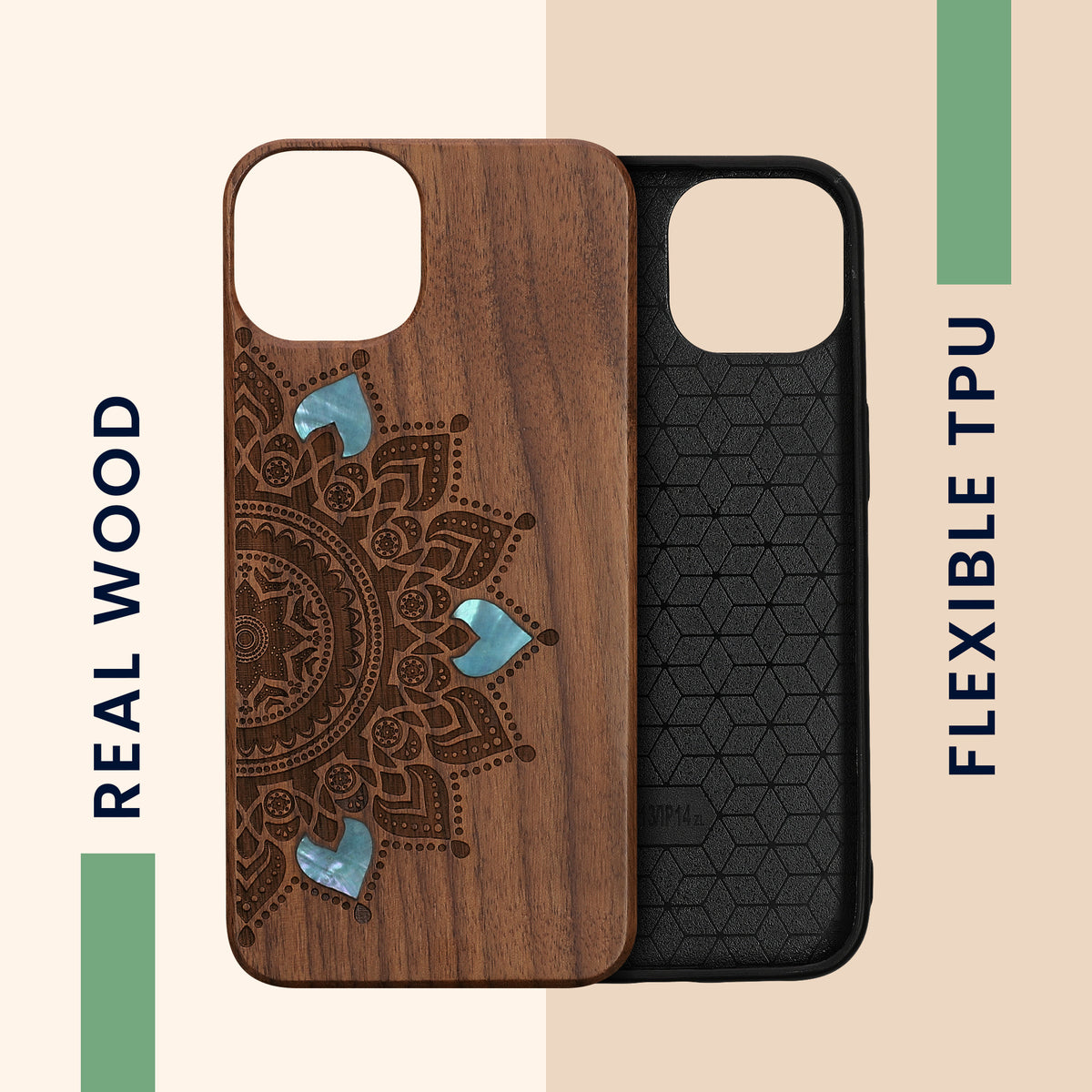 kwmobile Case Compatible with Apple iPhone 13 Phone Cover TPU Case Compass Vintage
