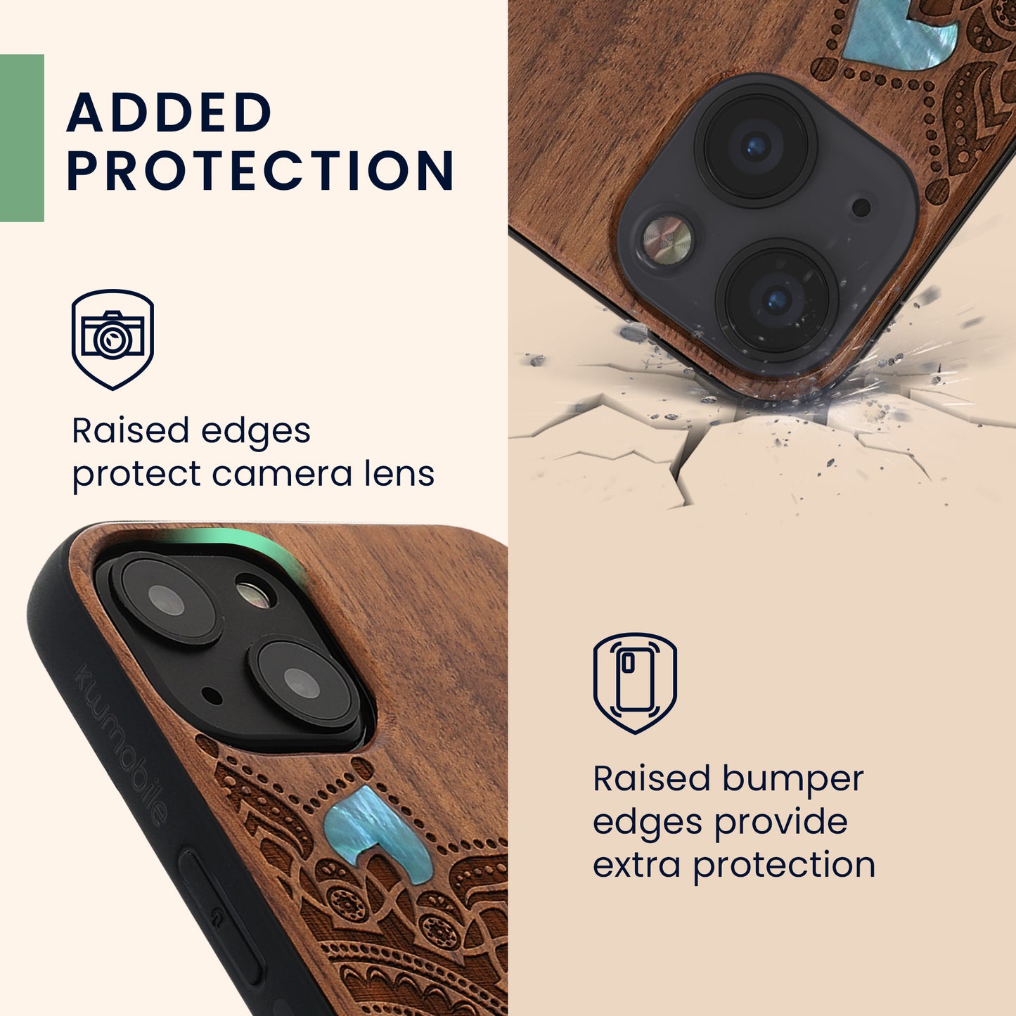 kwmobile Case Compatible with Apple iPhone 13 Phone Cover TPU Case Compass Vintage