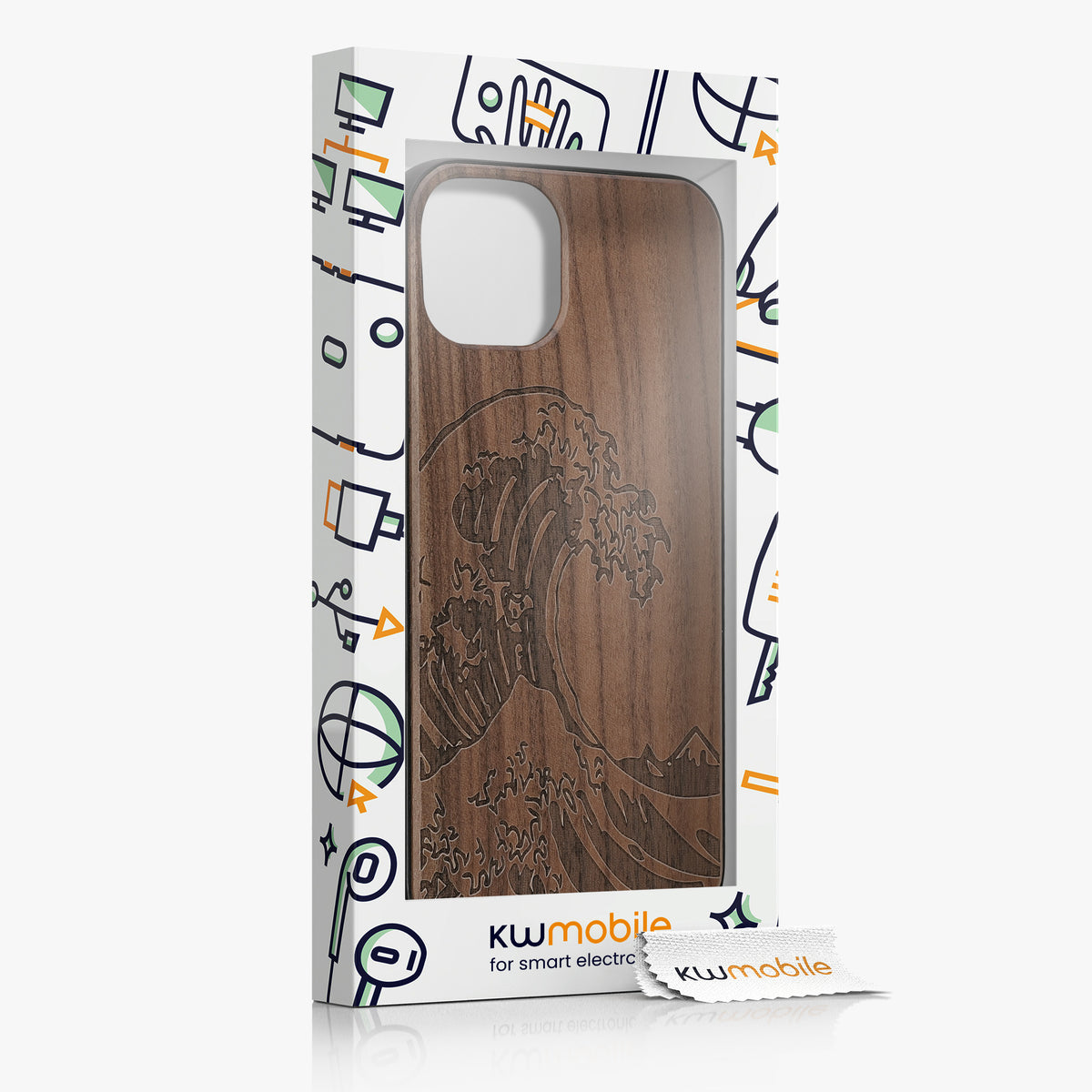 kwmobile Case Compatible with Apple iPhone 13 Phone Cover TPU Case Compass Vintage