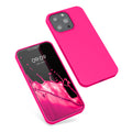 kwmobile Case Compatible with Apple iPhone 13 Pro Case - Rubberized Silicone Phone Cover - Wireless Charging Protective Case - Cover