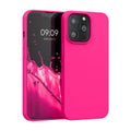 kwmobile Case Compatible with Apple iPhone 13 Pro Case - Rubberized Silicone Phone Cover - Wireless Charging Protective Case - Cover