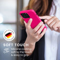 kwmobile Case Compatible with Apple iPhone 13 Pro Case - Rubberized Silicone Phone Cover - Wireless Charging Protective Case - Cover