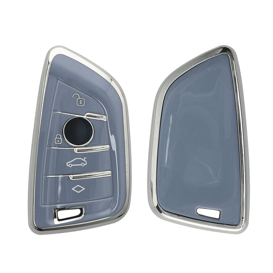 kwmobile Car Key Cover Compatible with BMW 3-Button Smart Key - Silicone Cover