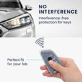 BMW 3-Button Smart Key Silicone Car Key Cover with Painted Buttons and Frame