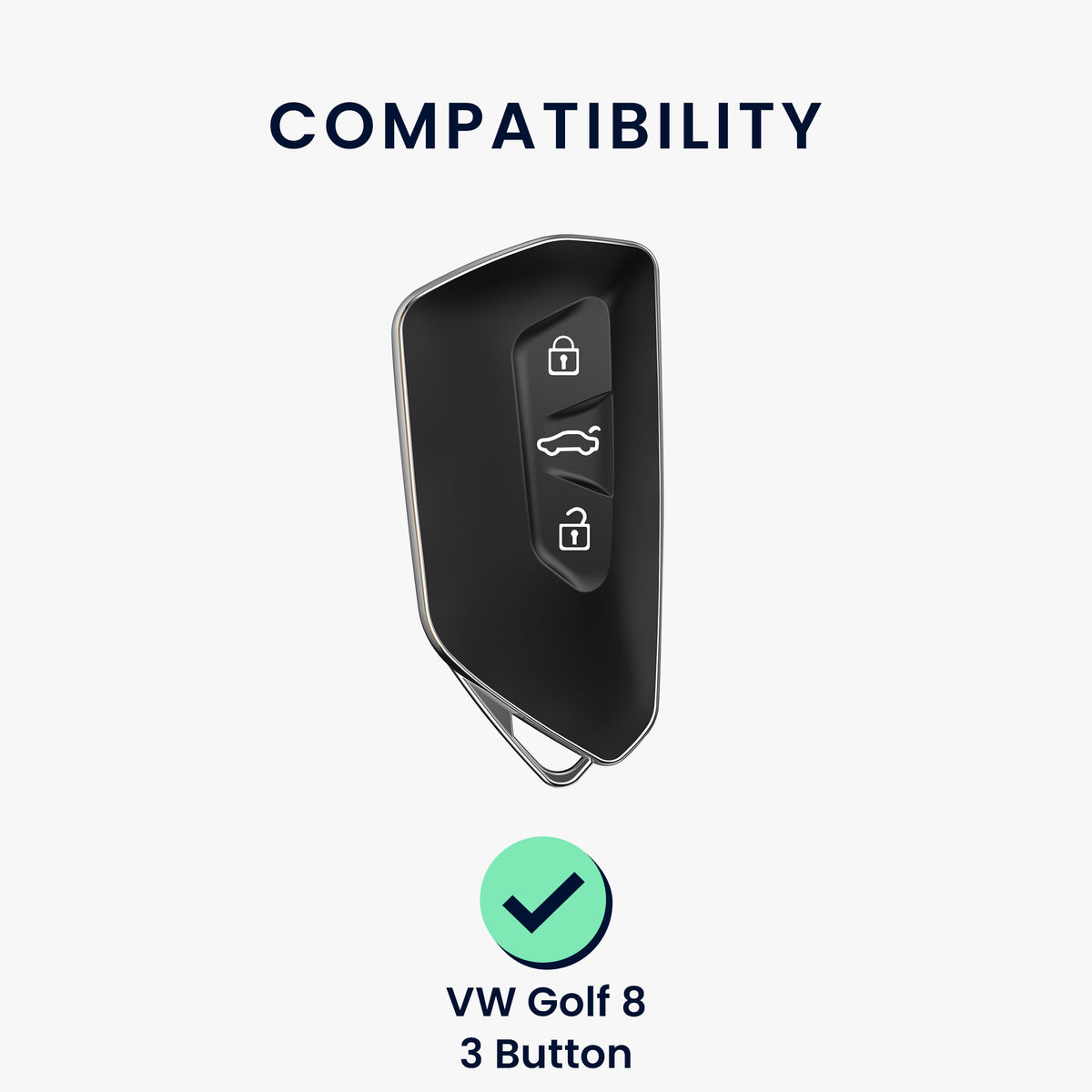 VW Golf 8 3-Button Silicone Car Key Cover