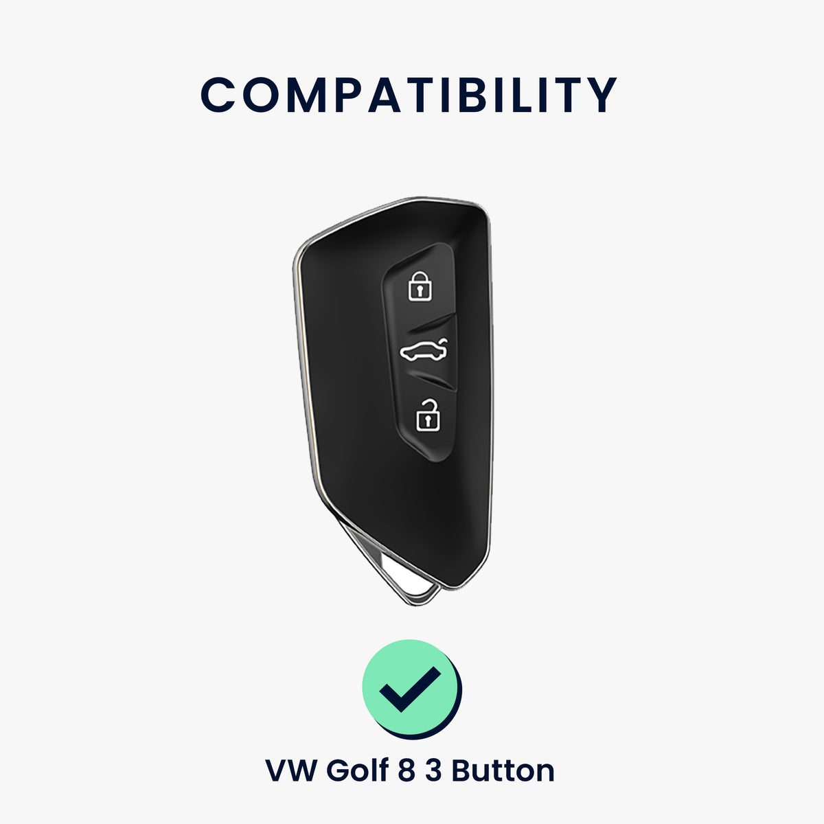 VW Golf 8 3-Button Silicone Car Key Cover