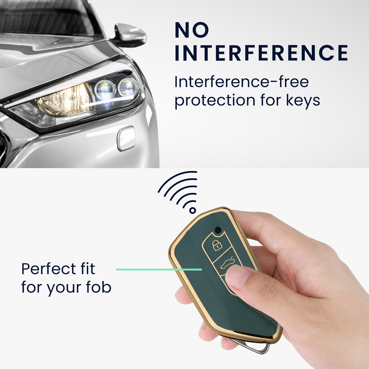 VW Golf 8 3-Button Silicone Car Key Cover