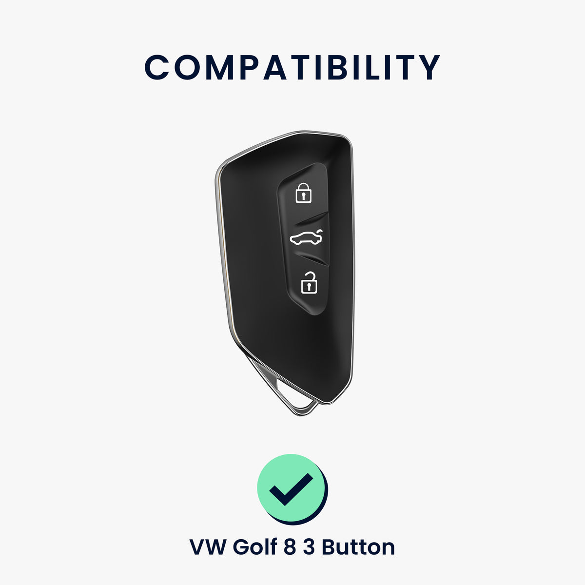 VW Golf 8 3-Button Silicone Car Key Cover