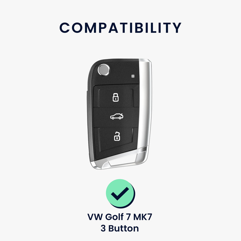VW Golf 7 MK7 3-Button Silicone Car Key Cover