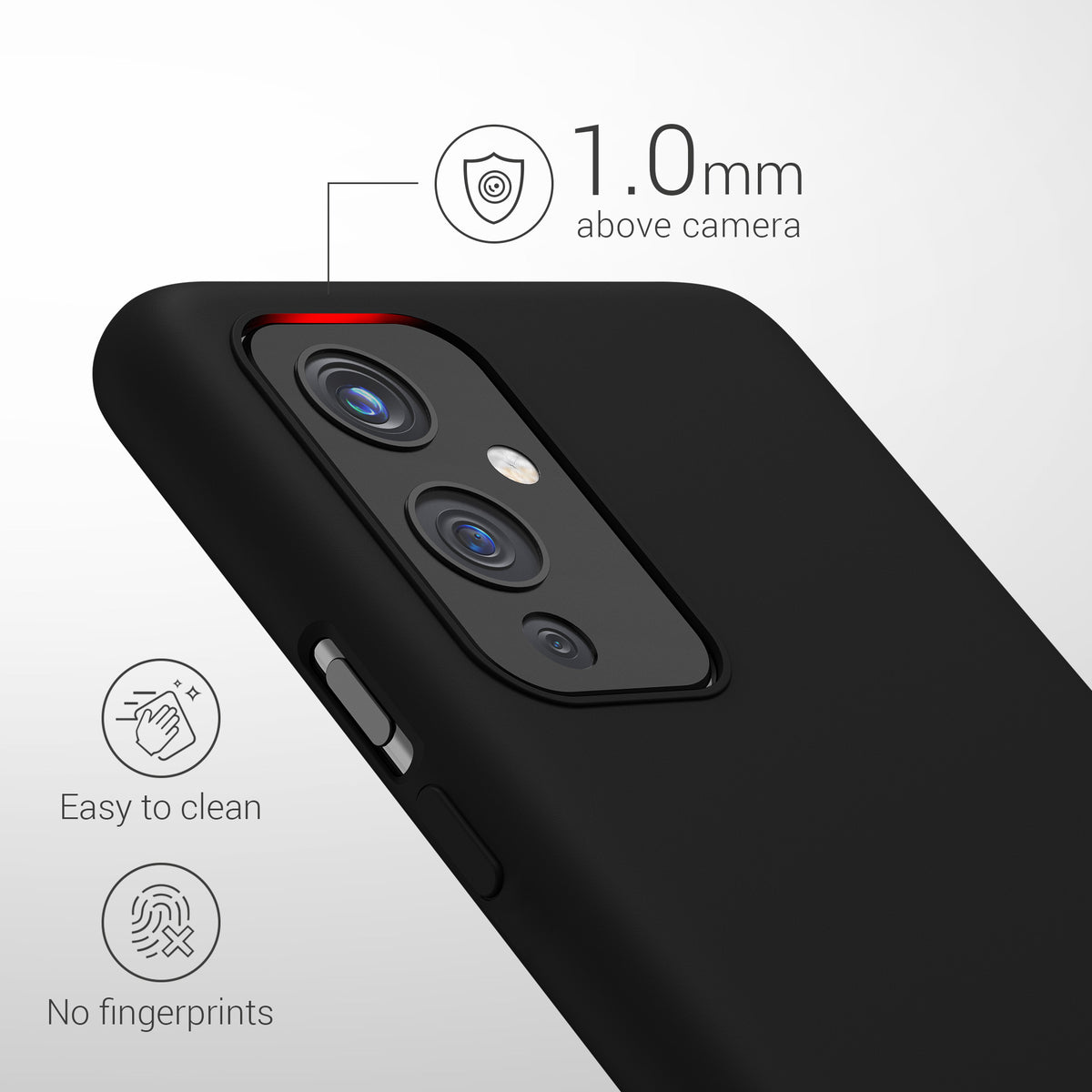 kwmobile Phone Case for OnePlus 9 (EU/NA Version) Case - Silicone - Wireless Charging - Protective Cover