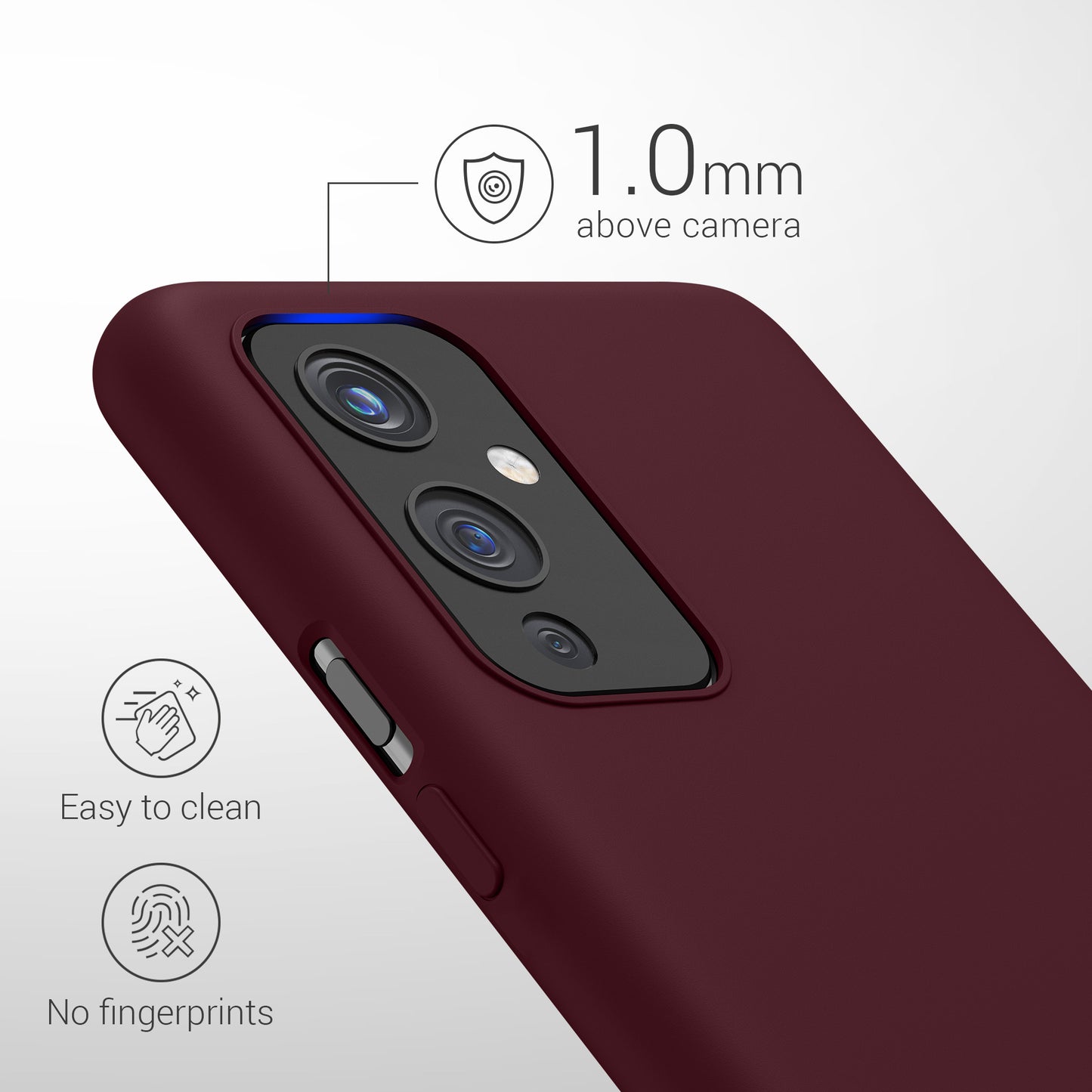 kwmobile Phone Case for OnePlus 9 (EU/NA Version) Case - Silicone - Wireless Charging - Protective Cover