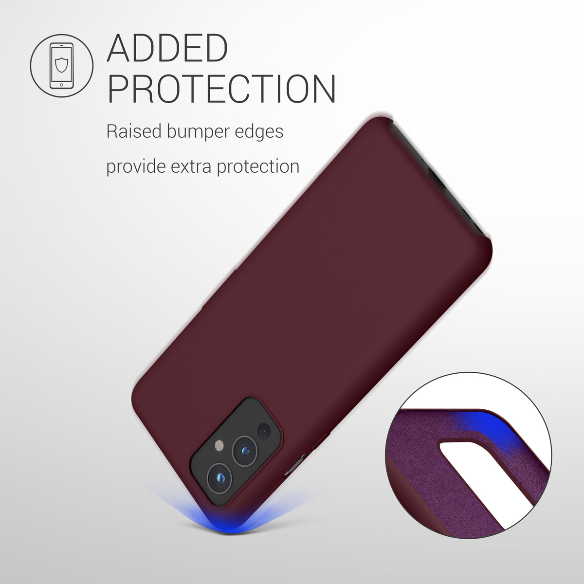 kwmobile Phone Case for OnePlus 9 (EU/NA Version) Case - Silicone - Wireless Charging - Protective Cover