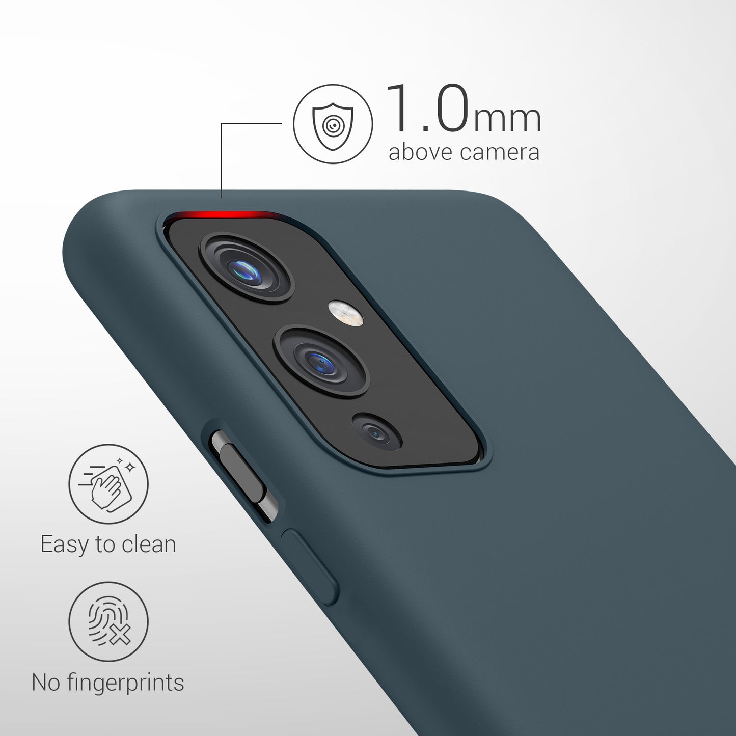 kwmobile Phone Case for OnePlus 9 (EU/NA Version) Case - Silicone - Wireless Charging - Protective Cover