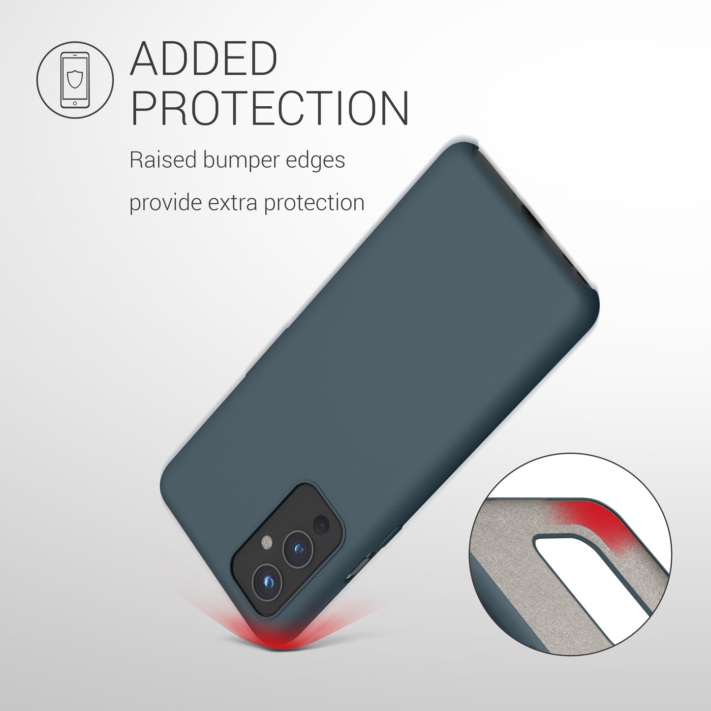 kwmobile Phone Case for OnePlus 9 (EU/NA Version) Case - Silicone - Wireless Charging - Protective Cover