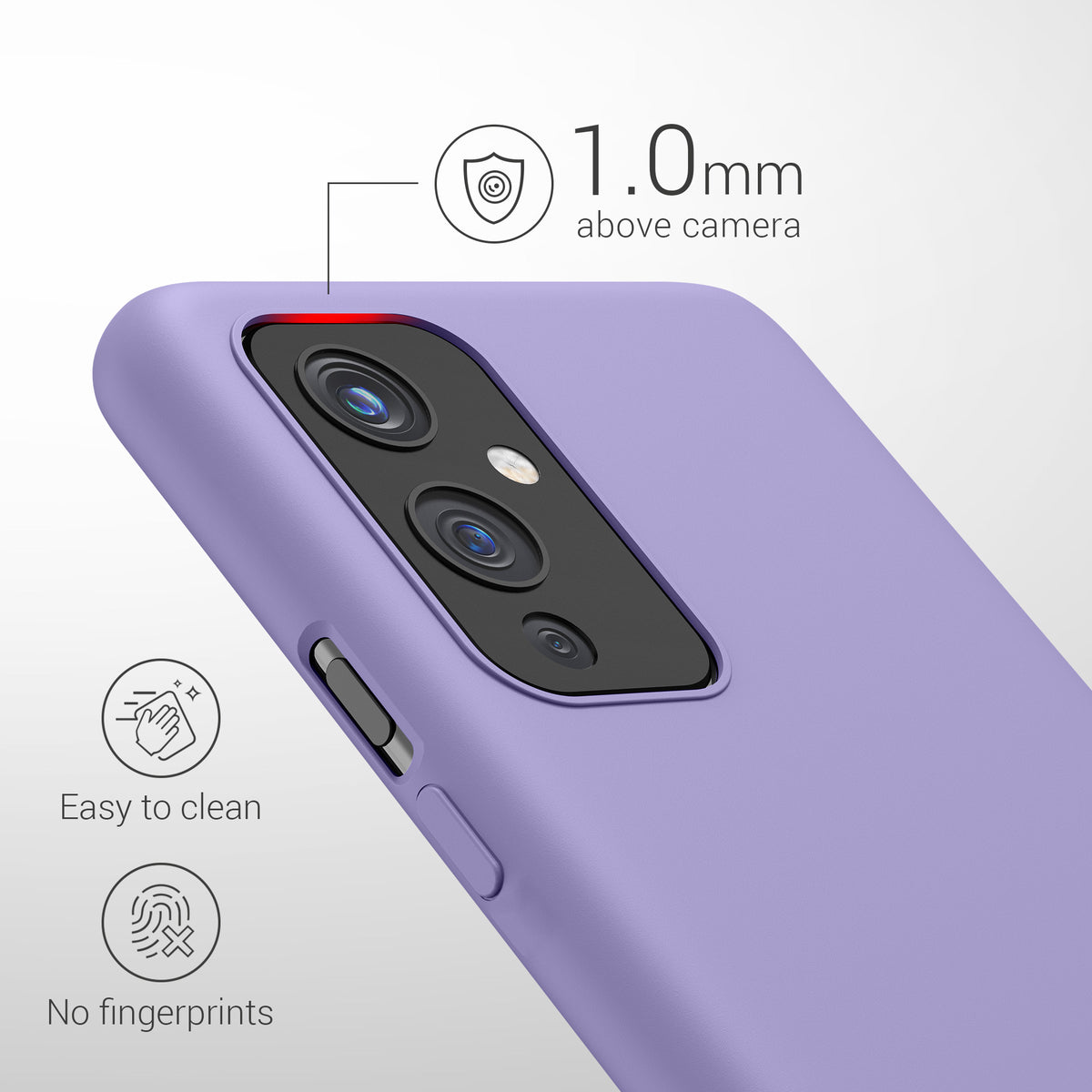 kwmobile Phone Case for OnePlus 9 (EU/NA Version) Case - Silicone - Wireless Charging - Protective Cover