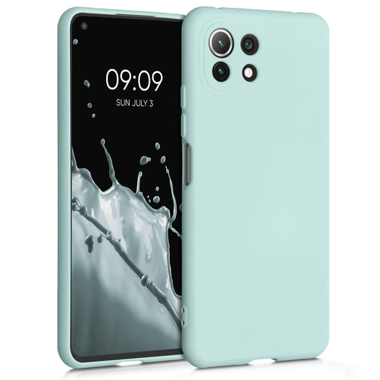 Slim Rubberized Silicone Case for Xiaomi 11 Lite (5G) NE / Mi 11 Lite (5G) in Cool Mint