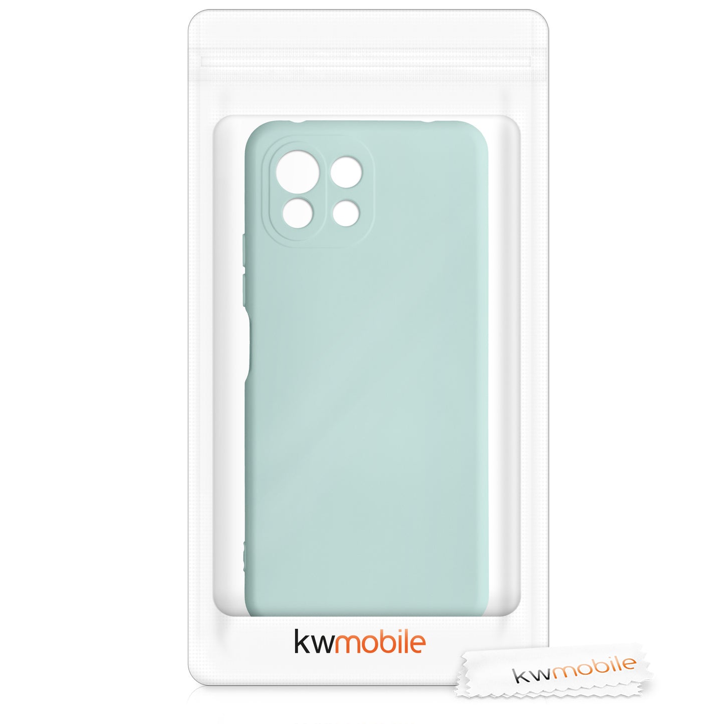 Slim Rubberized Silicone Case for Xiaomi 11 Lite (5G) NE / Mi 11 Lite (5G) in Cool Mint