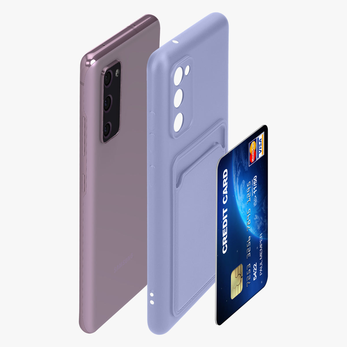 kwmobile Phone Case compatible with Samsung Galaxy S20 FE - Phone Cover with Card Slot