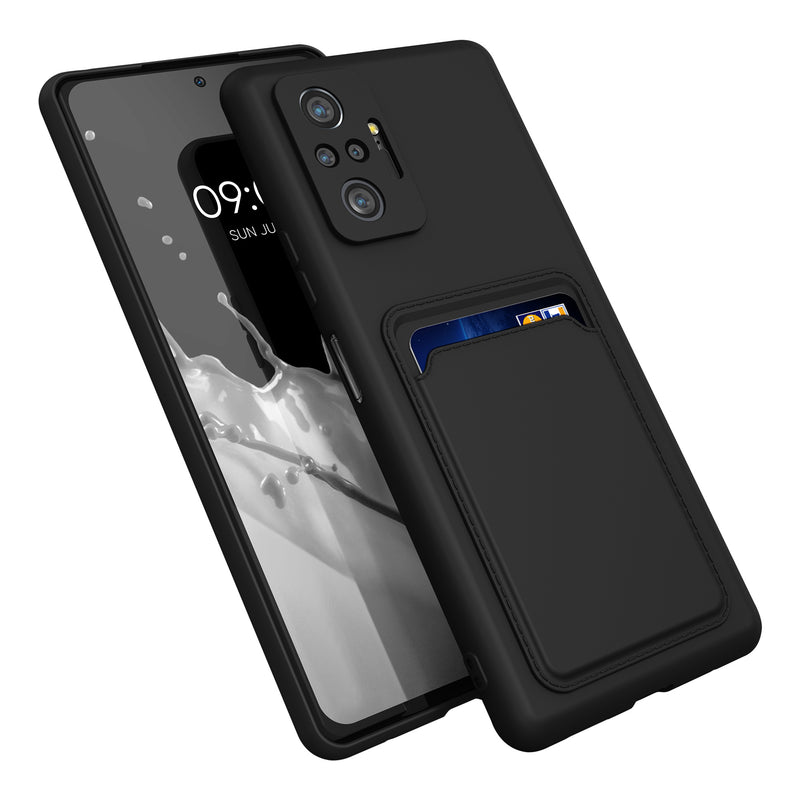 kwmobile Phone Case compatible with Xiaomi Redmi Note 10 Pro Case - Phone Cover with Card Slot