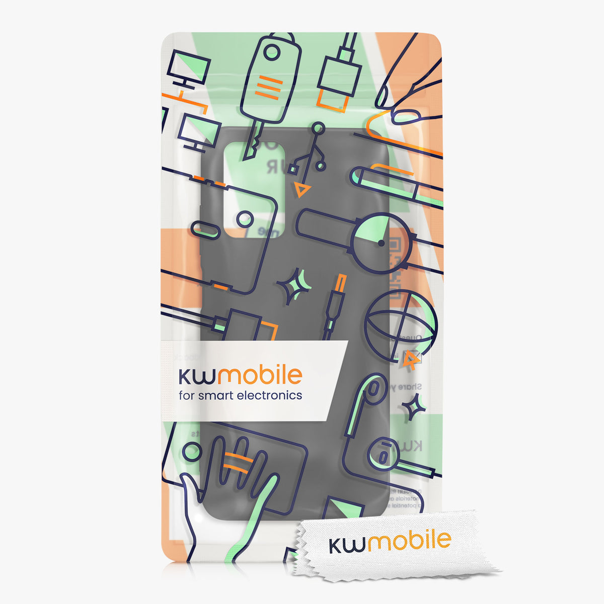 kwmobile Phone Case for Xiaomi Redmi 10 (2021 / 2022) Case - Wireless Charging - Protective Cover