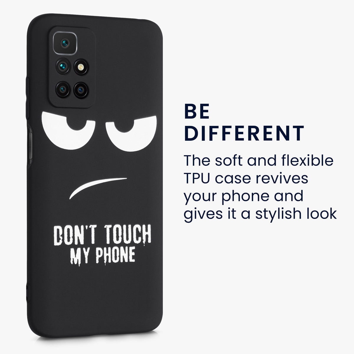 kwmobile Case Compatible with Xiaomi Redmi 10 - Silicone Phone Cover
