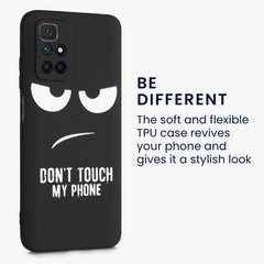 Xiaomi Redmi 10 (2021 / 2022) Silicone Phone Case Don't Touch My Phone