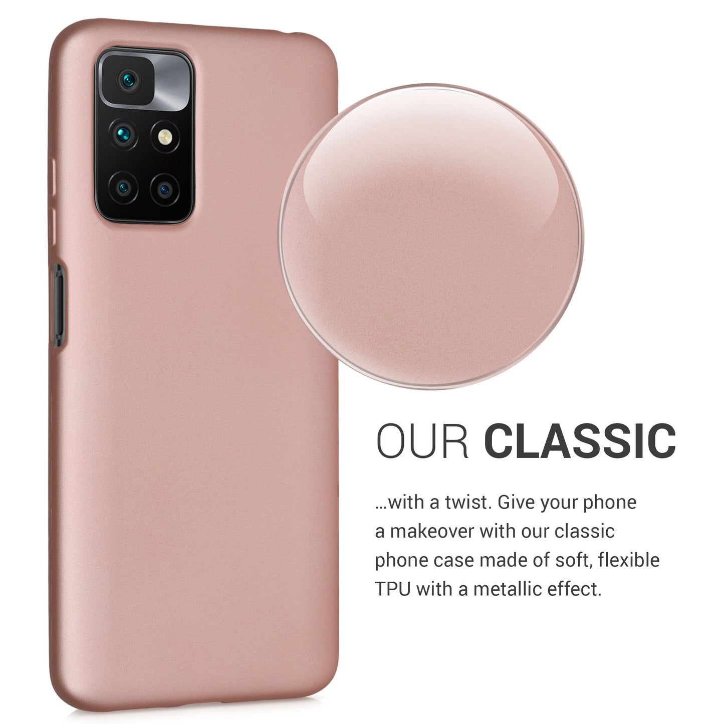 kwmobile Phone Case for Xiaomi Redmi 10 (2021 / 2022) Silicone Case Protective Cover