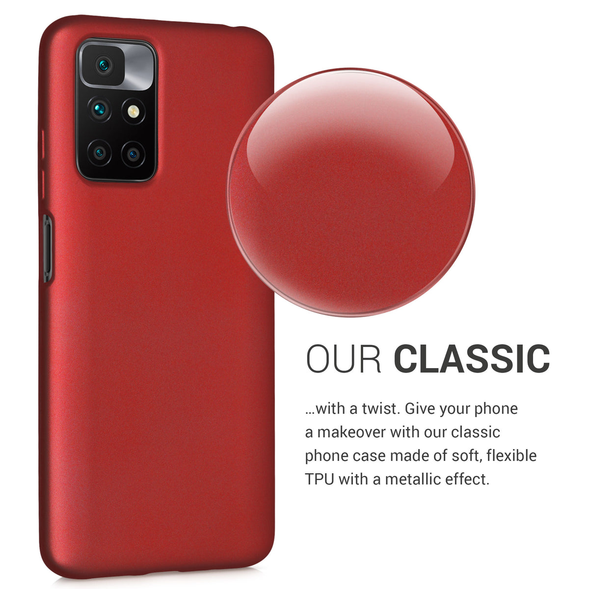 kwmobile Phone Case for Xiaomi Redmi 10 (2021 / 2022) Silicone Case Protective Cover
