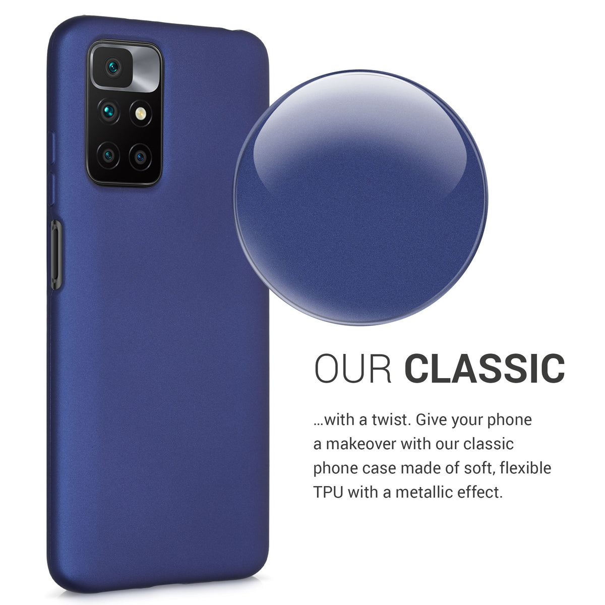 kwmobile Phone Case for Xiaomi Redmi 10 (2021 / 2022) Silicone Case Protective Cover