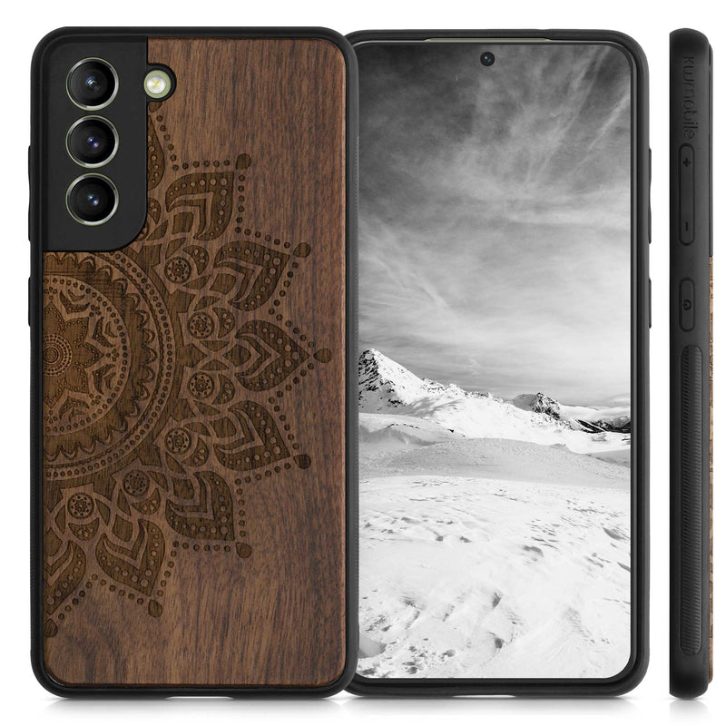 kwmobile Case Compatible with Samsung Galaxy S21 FE - Phone Cover - TPU Phone Case in Rising Sun