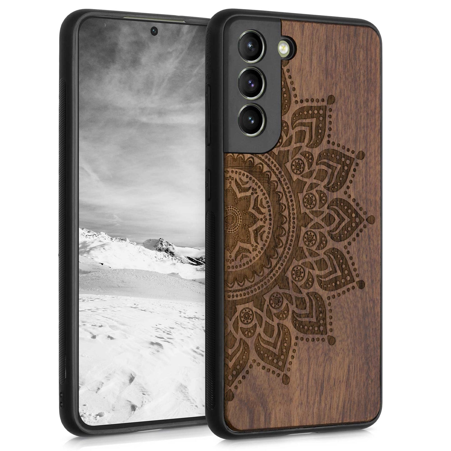 kwmobile Case Compatible with Samsung Galaxy S21 FE - Phone Cover - TPU Phone Case in Rising Sun