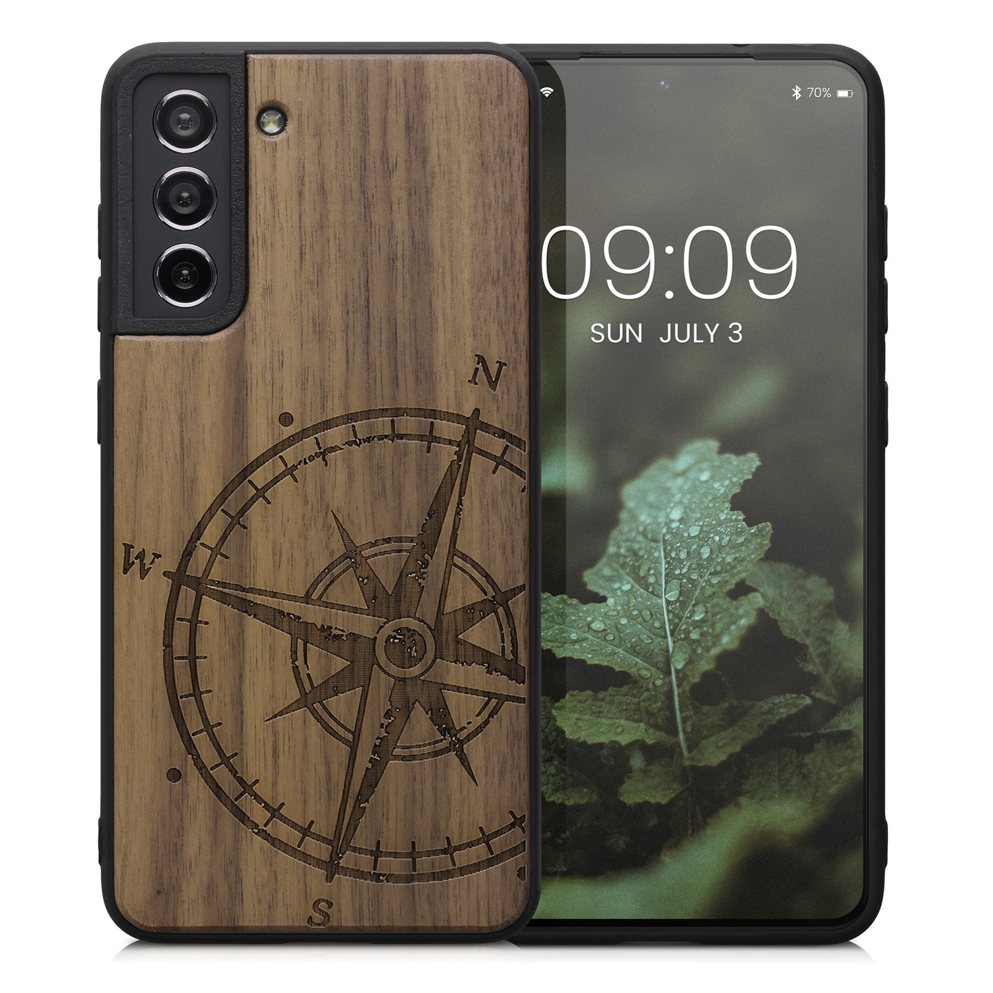 kwmobile Case Compatible with Samsung Galaxy S21 FE - Phone Cover - TPU Phone Case in Rising Sun