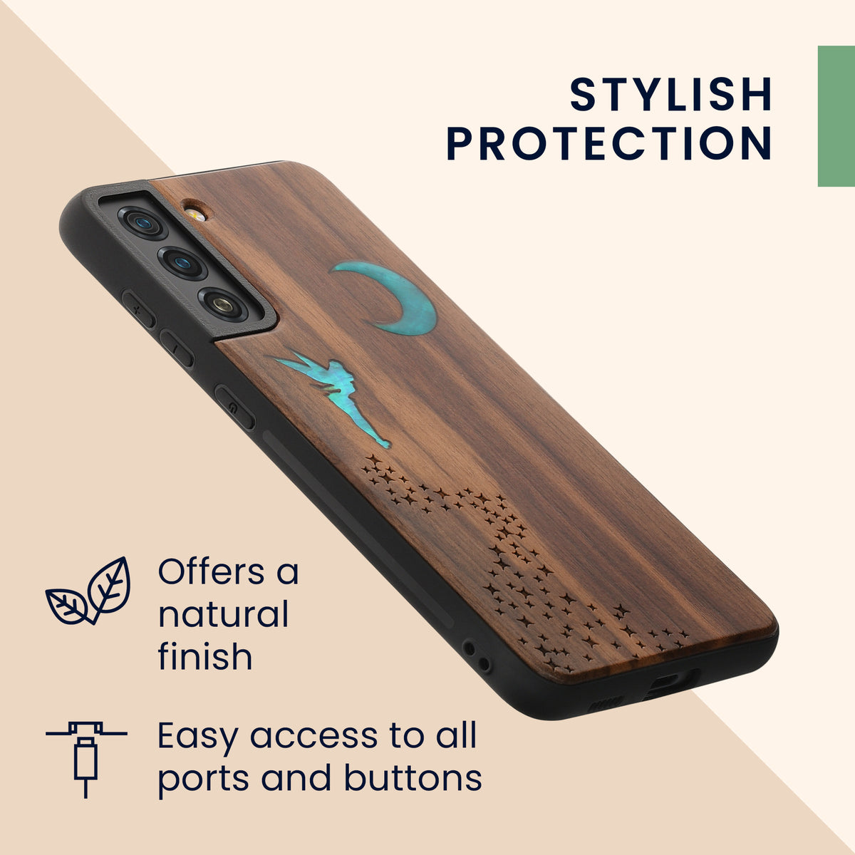 kwmobile Case Compatible with Samsung Galaxy S21 FE - Phone Cover - TPU Phone Case in Rising Sun