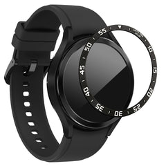 kwmobile Schutzring kompatibel mit Samsung Galaxy Watch 4 Classic Fitnesstracker - Bezel Ring Lünette in Silber