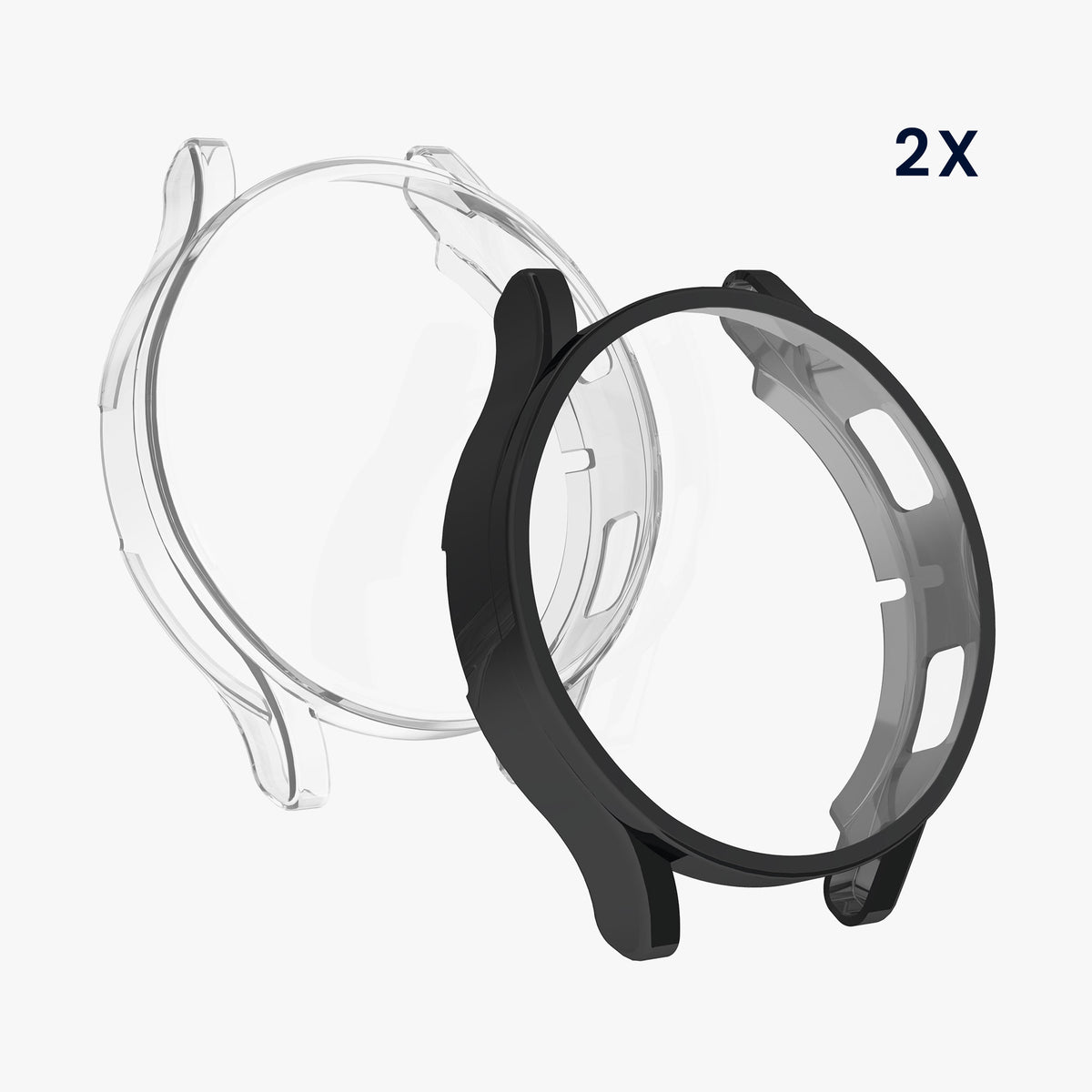 kwmobile Protective Cover for Samsung Galaxy Watch 4 Fullbody Display Cover Set