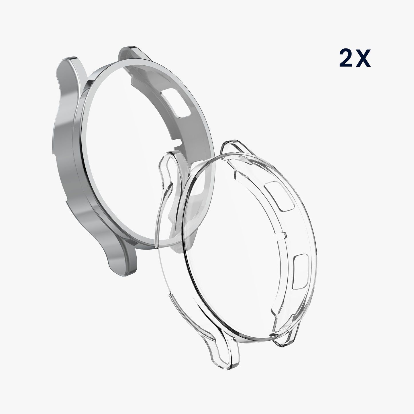 kwmobile Protective Cover for Samsung Galaxy Watch 4 Fullbody Display Cover Set