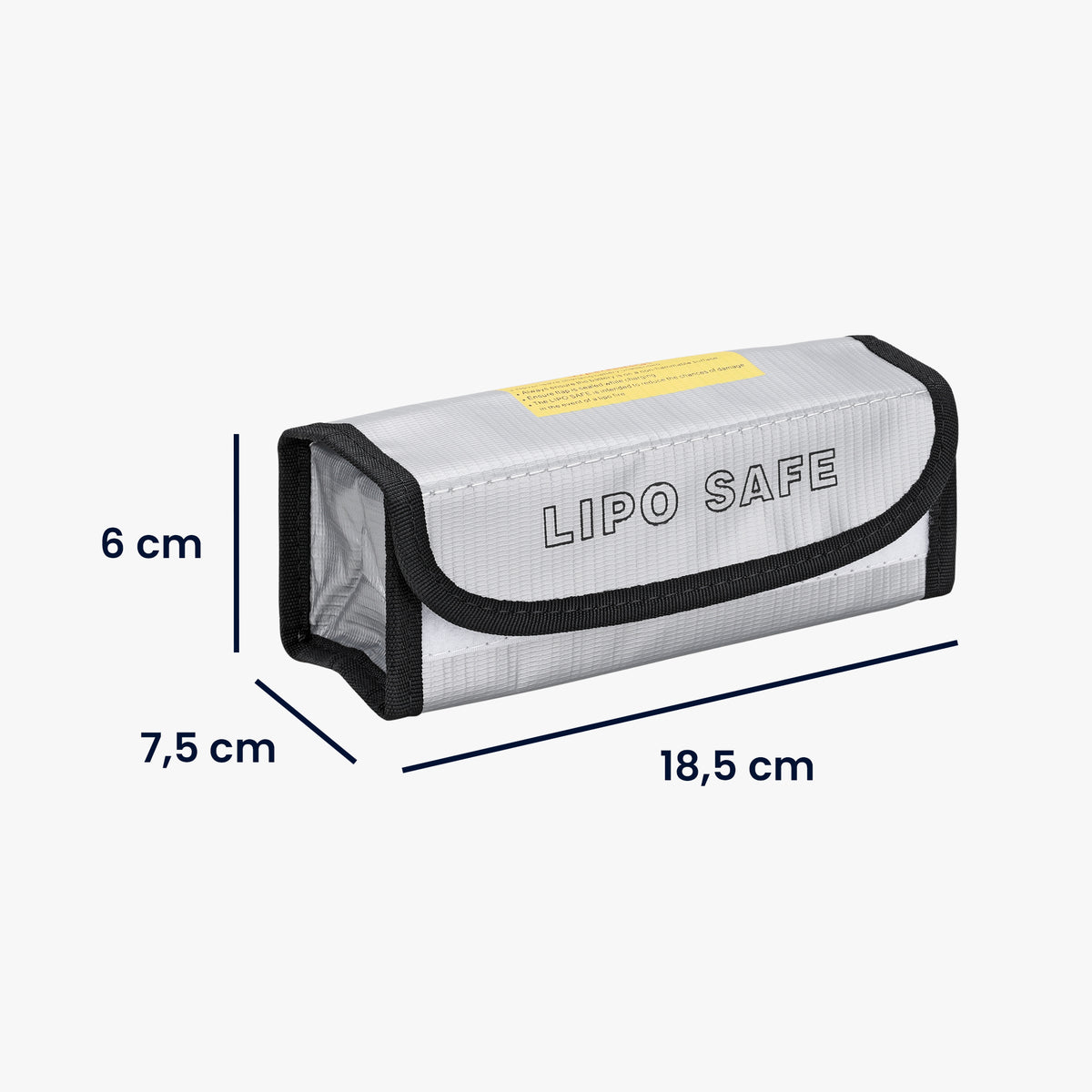 LiPo Battery Pouch 18.5 x 7.5 x 6 cm