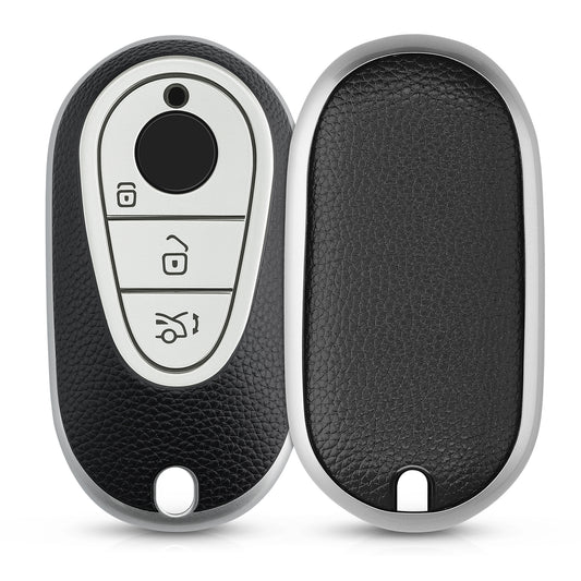kwmobile Car Key Case Compatible with Mercedes Benz 3-Button Smart Car Key