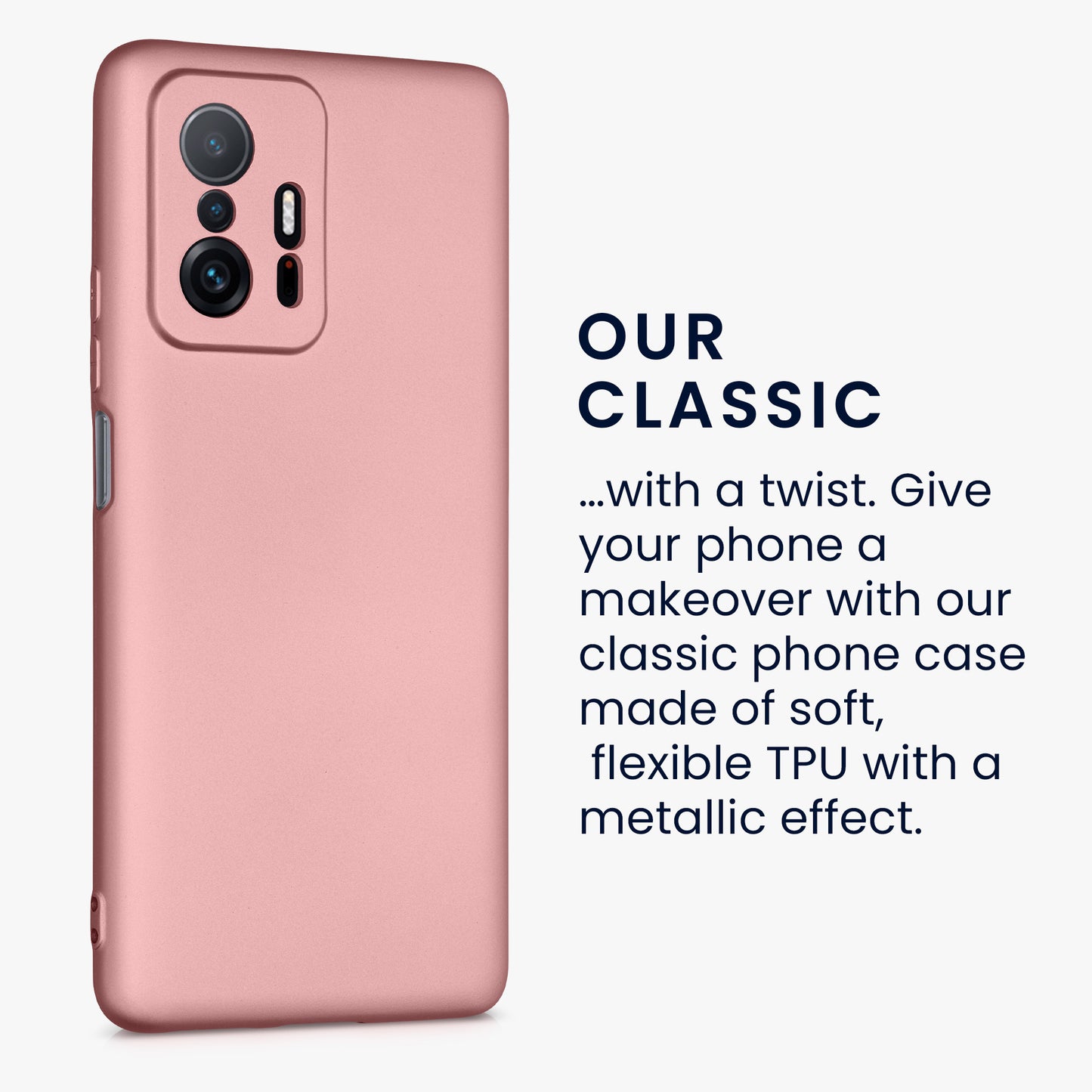 kwmobile Phone Case for Xiaomi 11T / 11T Pro Silicone Case Protective Cover