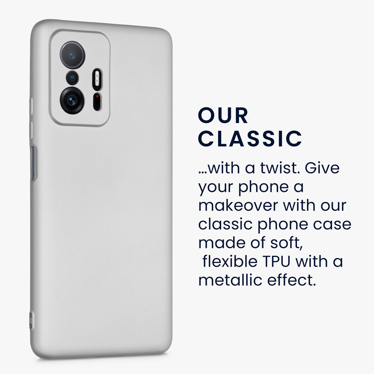 kwmobile Phone Case for Xiaomi 11T / 11T Pro Silicone Case Protective Cover