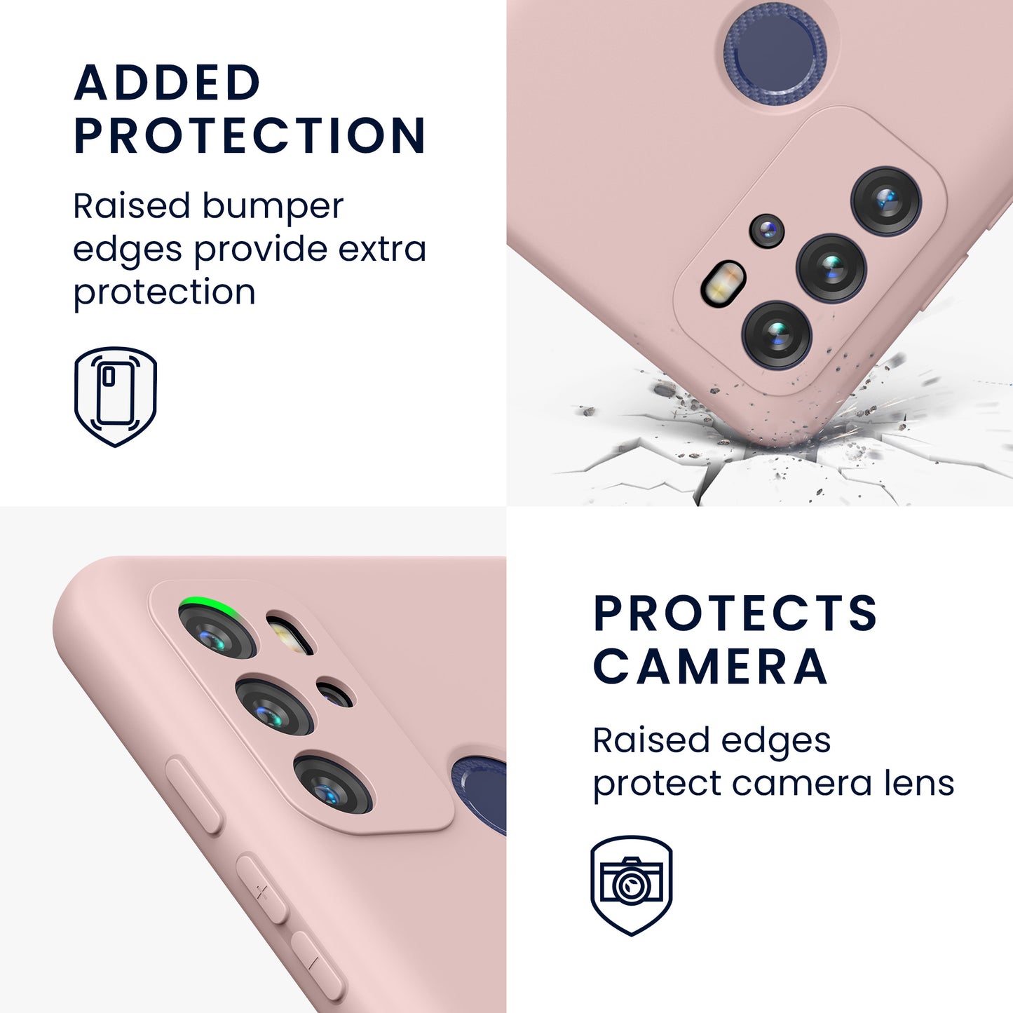 kwmobile Phone Case for Motorola Moto G60S Case Wireless Charging Protective Cover