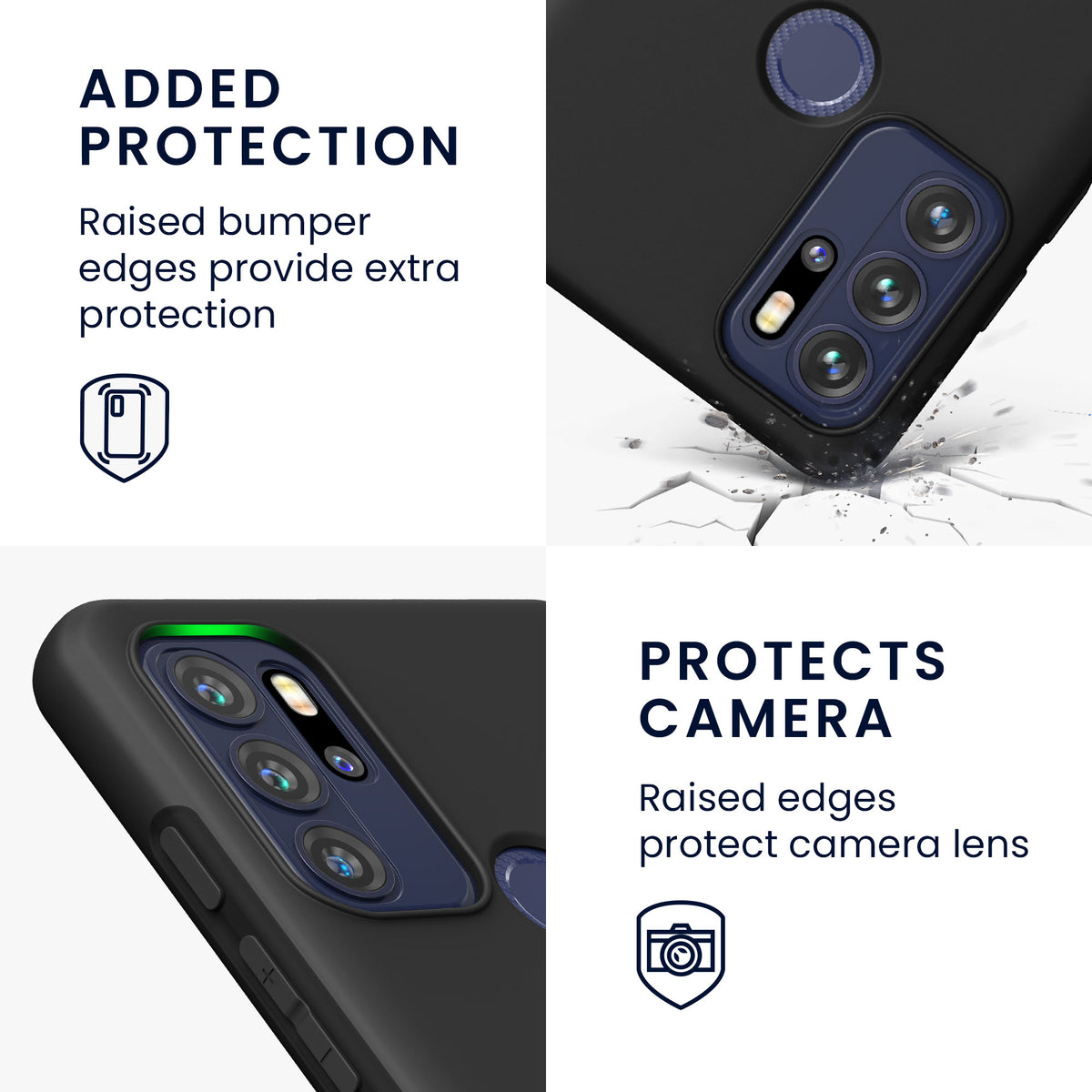 kwmobile Phone Case for Motorola Moto G60S Case Wireless Charging Protective Cover