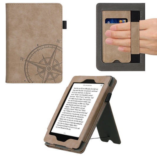 kwmobile Flip Case compatible with Amazon Kindle Paperwhite Cover Hand Strap