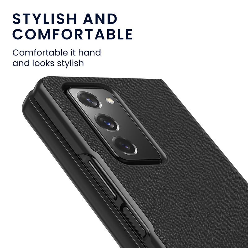 kwmobile Flip Hard Case compatible with Samsung Galaxy Z Fold 2 5G - Foldable Phone Case - Phone Cover
