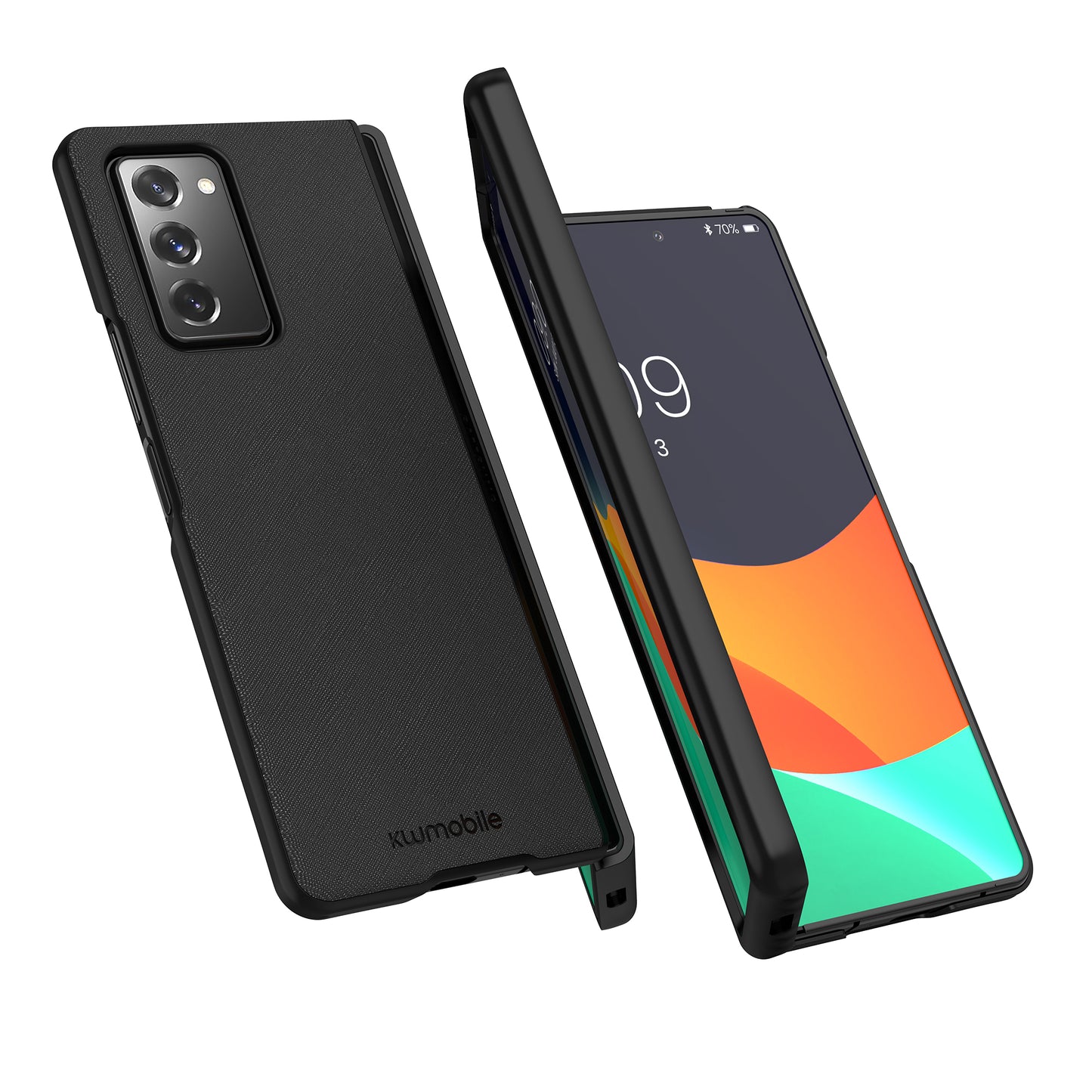 kwmobile Flip Hard Case compatible with Samsung Galaxy Z Fold 2 5G - Foldable Phone Case - Phone Cover