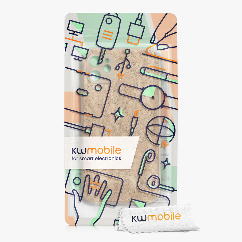 kwmobile Case Compatible with Apple iPhone 11 - Cork Phone Cover - Protective Case