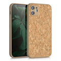 kwmobile Case Compatible with Apple iPhone 11 - Cork Phone Cover - Protective Case
